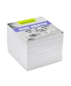 Rezerva cub hartie alba, 9x9 cm, 800 file/set, PAPERLAND-