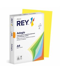 Hartie colorata A4, 80 g/mp, 500 coli/top, galben, REY Adagio, Culoare: Galben-