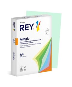 Hartie colorata A4, 80 g/mp, 500 coli/top, verde pastel, REY Adagio, Culoare: Verde-