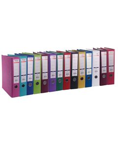 Biblioraft A4 plastifiat PP, 7.5 cm, OPTIMA Classic, Culoare: Alb-