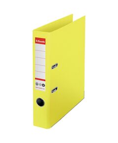 Biblioraft A4 carton reciclat, 5 cm, galben, ESSELTE NO. 1 Power, Culoare: Galben-