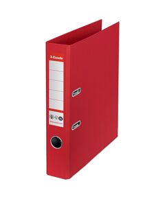 Biblioraft A4 carton reciclat, 5 cm, rosu, ESSELTE NO. 1 Power, Culoare: Rosu-