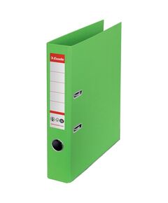 Biblioraft A4 carton reciclat, 5 cm, verde, ESSELTE NO. 1 Power, Culoare: Verde-