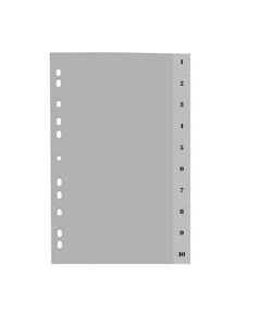 Index plastic numeric 1-10, A4, OPTIMA-