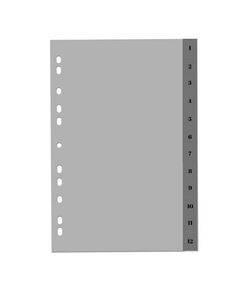 Index plastic numeric 1-12, A4, OPTIMA-