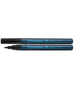 Marker cu vopsea, varf 1-2 mm, negru, SCHNEIDER Maxx 271, Culoare: Negru-