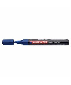 Marker cu vopsea, varf 2-3 mm, albastru, EDDING 790, Culoare: Albastru-