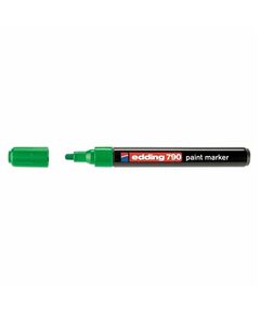 Marker cu vopsea, varf 2-3 mm, verde, EDDING 790, Culoare: Verde-