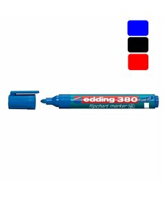 Marker pentru flipchart, varf rotund, EDDING 380, Culoare: Albastru-