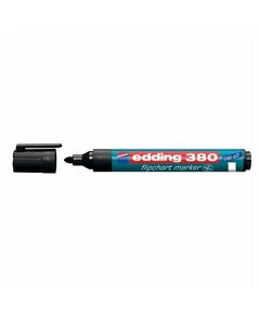 Marker pentru flipchart, varf rotund, EDDING 380, Culoare: Negru-