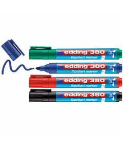 Marker pentru hartie flipchart EDDING 380, 4 buc/set-