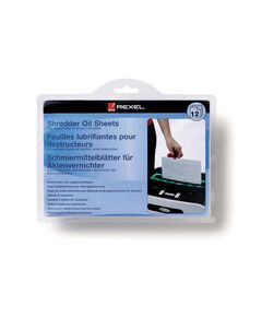 Coli impregnate cu ulei pentru distrugatoare documente, 12 buc/set, REXEL-