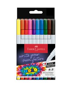 Carioci cu grip FABER-CASTELL Boldpen, 10 culori/set-