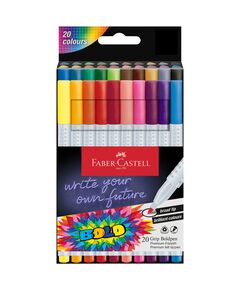 Carioci cu grip FABER-CASTELL Boldpen, 20 culori/set-
