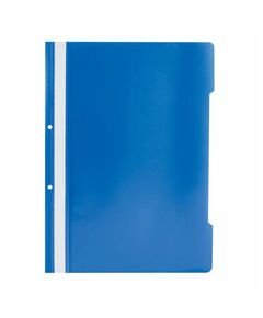 Dosar plastic cu sina si gauri, 25 buc/set, albastru, Culoare: Albastru-