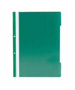 Dosar plastic cu sina si gauri, 25 buc/set, verde, Culoare: Verde-