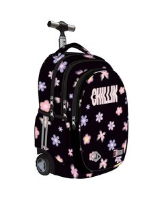 Ghiozdan troller fete, 4 compartimente, Flower Mood, ST.RIGHT TB01-