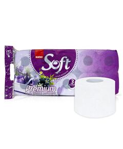 Hartie igienica parfumata SANO Soft, 3 straturi, 10 role/set-