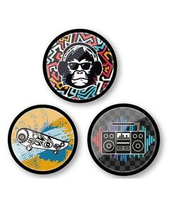 Insigne ghiozdan, 3 buc/set, Beat NIKIDOM-