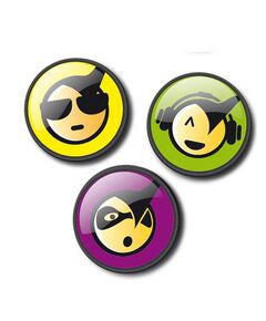 Insigne ghiozdan, 3 buc/set, Cool, NIKIDOM-