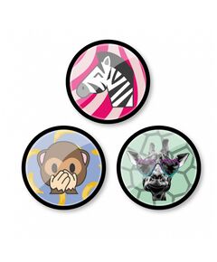Insigne ghiozdan, 3 buc/set, Jungle, NIKIDOM-