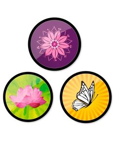 Insigne ghiozdan, 3 buc/set, Spring, NIKIDOM-