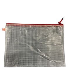 Mapa plastic A4 cu fermoar, OPTIMA Mesh-