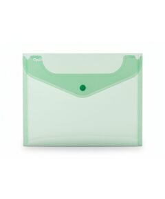 Mapa plastic, cu capsa, A5, verde, 10 buc/set, OPTIMA, Culoare: Verde-