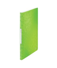 Mapa prezentare cu 20 folii, A4, coperta flexibila, verde, LEITZ WOW, Culoare: Verde-