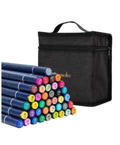Markere sketching cu 2 capete 1 mm/6 mm, 40 buc/set, Finenolo DELI-