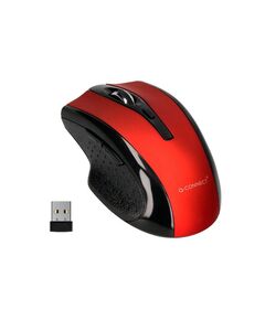Mouse wireless, 4 butoane, rosu, Q-CONNECT, Culoare: Rosu-