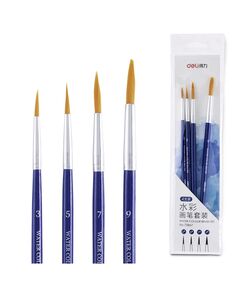 Pensule varf rotund, 4 buc/set DELI-