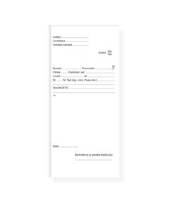 Reteta medicala simpla 1/3 A4, 100 file-