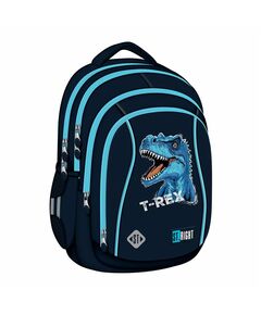 Rucsac baieti 4 compartimente, Blue T-Rex, ST. RIGHT BP04-