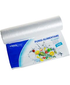 Pungi ambalare alimente, 2 kg, 25x30 cm, 350 buc/rola, SAFIR Clasic-
