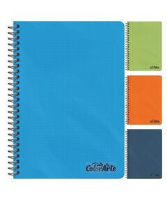 Caiet cu spirala A4, 100 file, coperta plastic, matematica, ColorArte, Liniatura: Matematica-