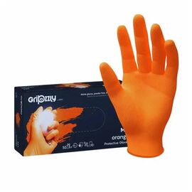 Manusi nitril extra rezistente GRIPZZLY GoGrip, 50 buc/cutie, Marime: M-