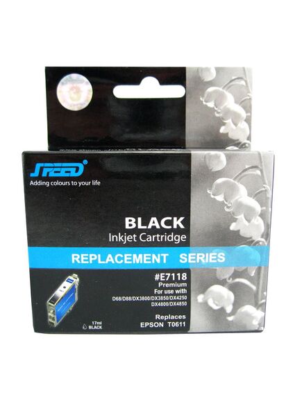 Cartus compatibil EPSON C13T06114010 T0611, BLACK-[2]