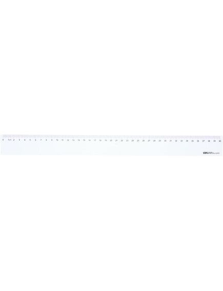 Rigla plastic, 40 cm, transparent, DELI-[2]