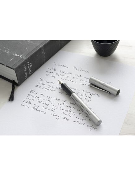 Stilou FABER-CASTELL Grip 2011 F - Argintiu, Culoare: Argintiu-[10]