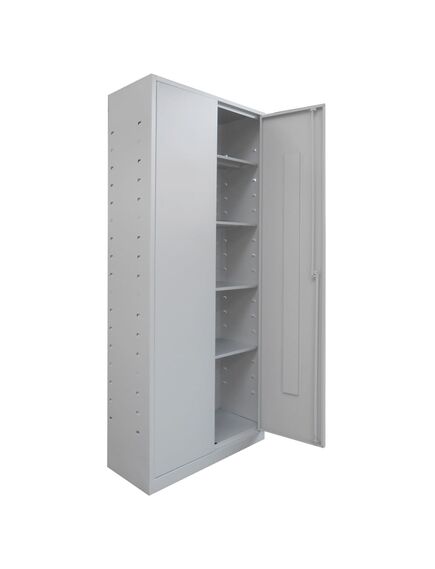Dulap metalic cu usi batante, 80x44x183 cm, gri, INGECO-[2]
