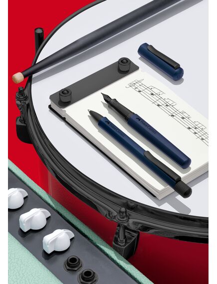 Stilou FABER-CASTELL HEXO M ALBASTRU MAT-[17]
