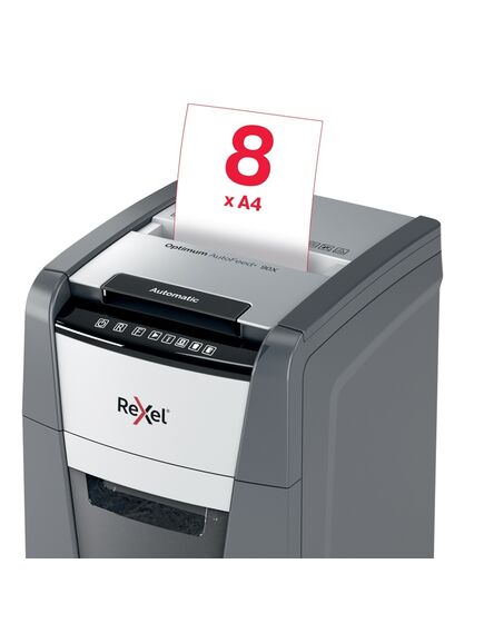 Distrugator documente automat REXEL Optimum 90X, cross cut, 90 coli-[8]