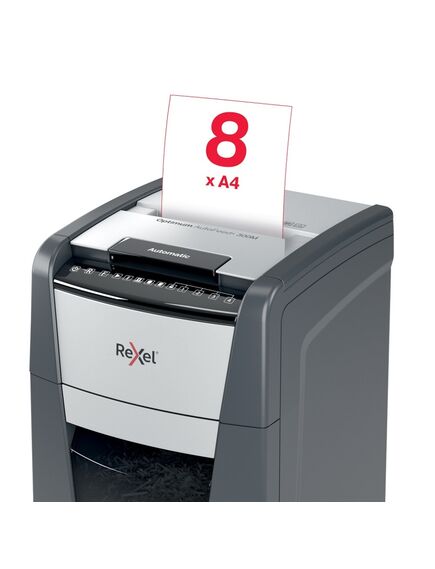 Distrugator micro automat REXEL OPTIMUM 300M, micro cross-cut, 300 coli-[6]