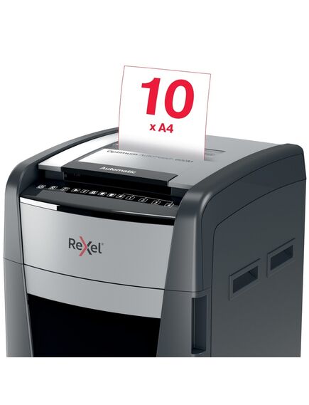 Distrugator documente automat REXEL Optimum AutoFeed+ 600M, micro cross-cut, 600 coli-[5]