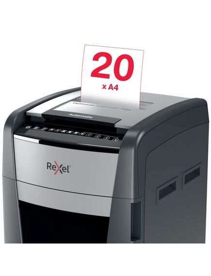 Distrugator documente automat REXEL Optimum AutoFeed+ 750X, cross-cut, 750 coli-[6]