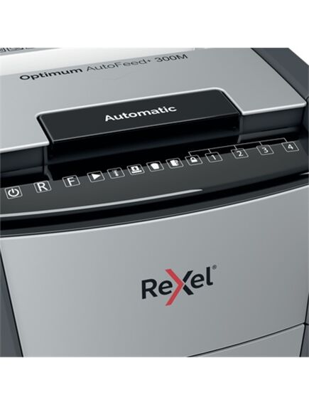 Distrugator micro automat REXEL OPTIMUM 300M, micro cross-cut, 300 coli-[4]