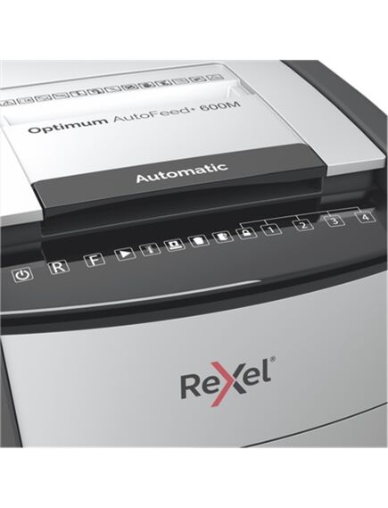 Distrugator documente automat REXEL Optimum AutoFeed+ 600M, micro cross-cut, 600 coli-[4]