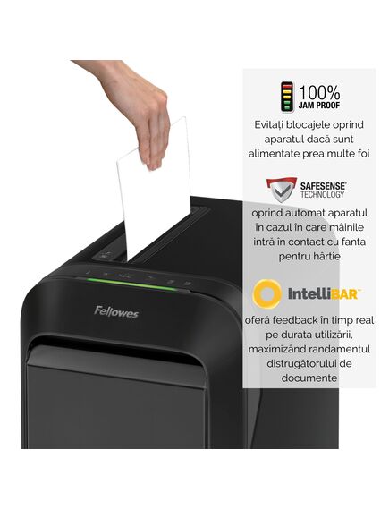 Distrugator documente FELLOWES LX221, 20 coli, micro-cut-[4]