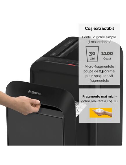 Distrugator documente FELLOWES LX221, 20 coli, micro-cut-[5]